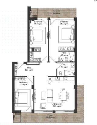 3 bedroom 151.6